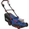 Güde Tosaerba a batteria RM 36-402-30.37 (36 V (2 x 18 V), brushless, falciatura/raccolta/pacciamatura, larghezza di taglio 370 mm, altezza di taglio a 6 livelli, sacco raccoglierba da 35 l, cuneo per