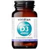 NATUR Viridian Vitamin D3 400iu 30cps