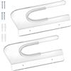 Dmuzsoih Supporto Surfboard da Parete 2 Pezzi Organizer Orizzontale in Acrilico | Porta Tavola da Surf a Muro Soggiorno Camera Da Garage Negozio Snowboard Skateboard