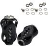 LatoYard Mulinello da pesca in fibra di carbonio S Baitcasting Reel per Red | Alluminio Fibra di Carbonio Reel Knob S Baitcasting Reel Modifica Oro