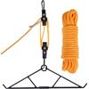 JYCESFY Gancio per cervo Gambrel Hoist per Skinning Max a 700 libbre Cervi Gioco di Caccia Paranco Sistema di sollevamento puleggia per appendere e lavorare capra di maiale cervo