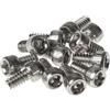 Reverse components Reverse 12 pedali in acciaio US Small 9 mm Escape Pro + Black One Pedal, colore argento
