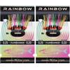 PRO FILSTAR Sabiki Krinkle Flash Rainbow Mix Set 2x10 ami da pesca N8 | Dia 0,25 mm, per pesca in mare, esca per sgombro e aringa, esca per sgombro, pesce persico e aringhe