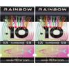 PRO FILSTAR Sabiki Krinkle Flash Rainbow Mix Set 2x10 ami da pesca N10 | Dia 0,25 mm, per pesca in mare, esca per sgombro e aringa, esca per sgombro, pesce persico e aringhe