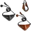 XMIRAKLIX 2 sacchetti per lancio da pastore, accessori in pelle di microfibra con manico in paracord, 16,5 x 6,5 cm, in pelle per allenamento all'aperto, palla da golf, palla da tennis, LARP fai da te