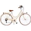 Via Veneto Bazam Via Veneto the Original - Bicicletta Donna Condorino Lady 28, Cambio a 6 Velocità, City Bike Retrò Vintage in Acciaio | VV601L