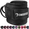 DMoose Fitness Cavigliere per cavi da palestra, taglia unica con imbottitura di alta qualità, cinturino per caviglia con contraccolpo per donne e uomini