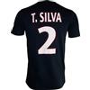 PSG Paris Saint Germain - Maglietta di Thiago Silva n° 2 della squadra di calcio francese Paris Saint Germain, collezione ufficiale, taglia uomo