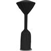 Amazon Basics Copertura per stufa da esterno rotonda con supporto, impermeabile, 91.4x 47.0 x 241.3 cm (lunghezza x larghezza x altezza), nero