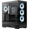 Aerocool Case AeroCool P500B Digi Pannelli in vetro temperato Midi-Tower ATX Nero [ACCM-PN09143.11]