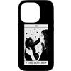 Funny Black Cat Tarot Card The Lovers Ca Custodia per iPhone 14 Pro The Lovers Tarocco Carta Umorismo Gatto Kitty Halloween Cat Owner