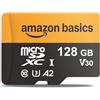 Amazon Basics Scheda microSDXC da 128 GB con Adattatore, Velocità di Lettura fino a 200 MB/s, Confezione da 1