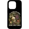 Botany Mushroom Plant Lover Dark Humor G Custodia per iPhone 15 Pro Tutte le piante sono commestibili solo una volta teschio botanico umorismo