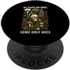 Botany Mushroom Plant Lover Dark Humor G Tutte le piante sono commestibili alcune solo una volta teschio di funghi vintage PopSockets PopGrip Adesivo