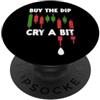 Crypto & Stock Trading Funny Vintage Des Acquista il Dip Cry un po 'Cryptocurrency Trading Crypto Trader PopSockets PopGrip Adesivo