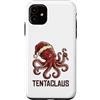 Tentaclaus - Octopus Christmas Apparel & Custodia per iPhone 11 Octopus - Cappello da Babbo Natale in Tentaclaus