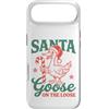 Funny Sarcastic Christmas Custodia per iPhone Air Santa Goose On The Loose Funny Christmas Goose Lover
