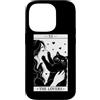 Funny Black Cat Tarot Card The Lovers Ca Custodia per iPhone 14 Pro The Lovers Tarocco Carta Umorismo Gatto Kitty Halloween Cat Owner