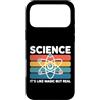 Retro Vintage Science Geek Nerd Apparel Custodia per iPhone 17 Pro Max Scienza Come Magia Ma Reale Retro Atom Divertente Insegnante Geek