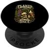 Botany Mushroom Plant Lover Dark Humor G Tutte le piante sono commestibili solo una volta teschio botanico umorismo PopSockets PopGrip Adesivo