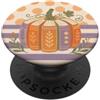 Autumn Reader Retro Autunno Lettura Zucca Libro Amante PopSockets PopGrip Adesivo
