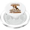 Funny Beagle Dog Owners Beagle Dog Wireless Doorbell Sitting on Its Charger PopSockets PopGrip per MagSafe