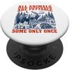 Funny Wildlife Forest Animals Tutti gli animali sono pettable alcuni solo una volta PopSockets PopGrip Adesivo