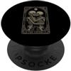 Tarot Card The Lovers Skeleton Goth Hall The Lovers Tarocchi Scheletro Strega Tarocchi Lettura Luna PopSockets PopGrip Adesivo