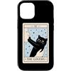 Funny Black Cat Tarot Card The Lovers Ca Custodia per iPhone 12/12 Pro The Lovers Tarocco Carta Amante Gatto Strega Halloween Divertente