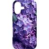 Purple Lilac Flower Floral Aesthetic Custodia per iPhone 17 Estetica Floreale Viola Fiore Lilla