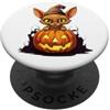 Spooky Abyssinian Cat Apparel Spettrale Abissino Gatto Zucca Divertente Halloween PopSockets PopGrip Adesivo