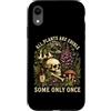 Botany Mushroom Plant Lover Dark Humor G Custodia per iPhone XR Tutte le piante sono commestibili solo una volta teschio botanico umorismo