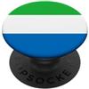 Sierra Leone Everyday Tees & Gifts Cerchio Bandiera Sierra Leone PopSockets PopGrip Adesivo