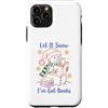 Christmas Book Club Custodia per iPhone 11 Pro Let It Snow I've Got Books Snowman Reading Winter Reader