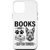 Funny Scottish Terrier And Book Designs Custodia per iPhone 12 mini Libri E Scottish Terrier Divertente Scottish Terrier