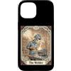 Welder Tarot Card Metal Worker Graphic Custodia per iPhone 15 Il saldatore Tarocchi Carta Amante Saldatura Scheletro Metalworking