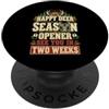 BW Deer Season Happy Deer Stagione Opener Divertente Cacciatore di Caccia PopSockets PopGrip Adesivo