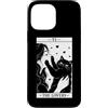 Funny Black Cat Tarot Card The Lovers Ca Custodia per iPhone 13 Pro Max The Lovers Tarocco Carta Umorismo Gatto Kitty Halloween Cat Owner
