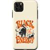 Midnight Feline Society Custodia per iPhone 11 Pro Max Black Cat Energy Felino divertente Halloween Spooky Season