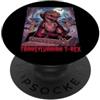 Halloween Glam Retro Vintage Comics Pop T-Rex Vampire Undead Dinosaur Tyrannosaurus Spettrale Spaventoso PopSockets PopGrip Adesivo