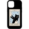 Funny Black Cat Tarot Card The Lovers Ca Custodia per iPhone 12/12 Pro The Lovers Tarocco Carta Amante Gatto Strega Halloween Divertente