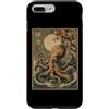 Asian Octopus Cherry Blossom Sea Life Ja Custodia per iPhone 7 Plus/8 Plus Arte in legno di Sakura con fiori di ciliegio e polpo giapponese