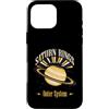 Outer System Saturn Rings Astronomy Custodia per iPhone 16 Pro Max Saturno Anelli Sistema Esterno Pianeta Astronomia