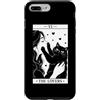 Funny Black Cat Tarot Card The Lovers Ca Custodia per iPhone 7 Plus/8 Plus The Lovers Tarocco Carta Umorismo Gatto Kitty Halloween Cat Owner