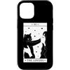 Funny Black Cat Tarot Card The Lovers Ca Custodia per iPhone 12/12 Pro The Lovers Tarocco Carta Black Cat Lover Halloween Strega
