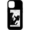 Funny Black Cat Tarot Card The Lovers Ca Custodia per iPhone 12/12 Pro The Lovers Tarocco Carta Umorismo Gatto Kitty Halloween Cat Owner