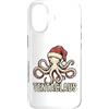 Tentaclaus - Octopus Christmas Apparel & Custodia per iPhone 17 Octopus - Cappello da Babbo Natale in Tentaclaus