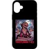 Halloween Glam Retro Vintage Comics Pop Custodia per iPhone 16 Plus T-Rex Vampire Undead Dinosaur Tyrannosaurus Spettrale Spaventoso