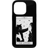 Funny Black Cat Tarot Card The Lovers Ca Custodia per iPhone 13 Pro The Lovers Tarocco Carta Black Cat Lover Halloween Strega