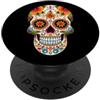 Sugar Skull Funny Dia De Los Muertos Des Teschio Di Zucchero Dia De Los Muertos Halloween PopSockets PopGrip Adesivo